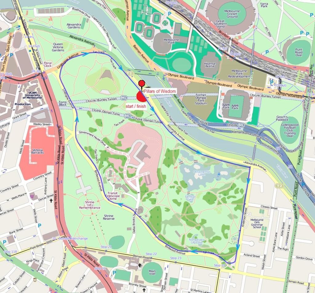 The Tan Track Map