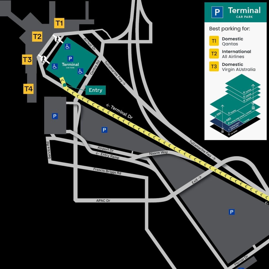 Melbourne-Aorport-Parking-Map