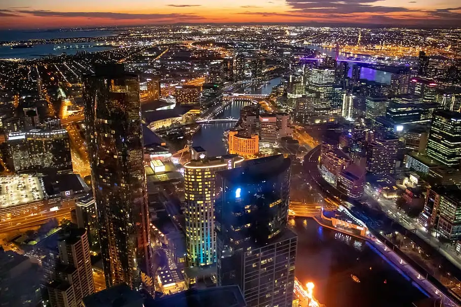 View From Melbourne Skydeck