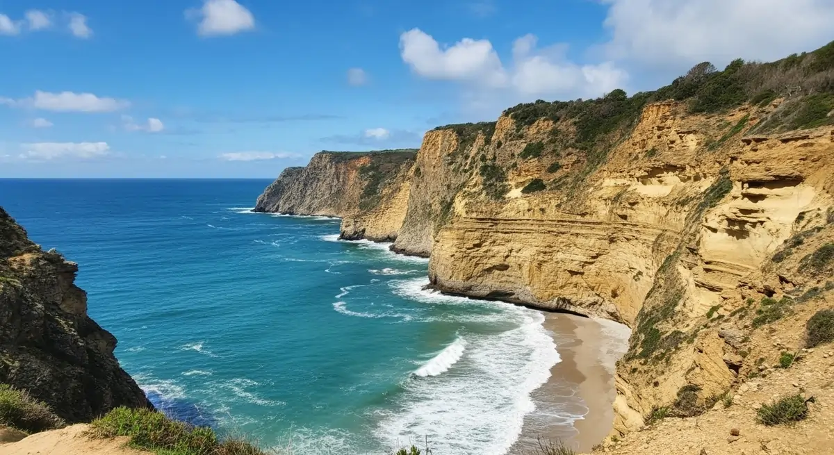 Loch Ard Gorge cliffs and beach on the Great Ocean Road